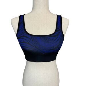 Ultracor Cor sports bra women size medium blue black NWT